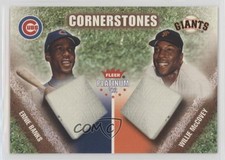2002 Fleer Platinum Cornerstones Numbered /500 Willie McCovey Ernie Banks HOF