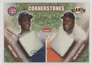 2002 Fleer Platinum Cornerstones Numbered /500 Willie McCovey Ernie Banks HOF