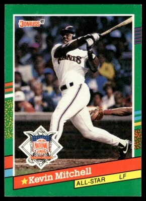 1991 Donruss All-Star #438 Kevin Mitchell San Francisco Giants - Image 1 of 2