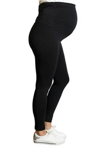 Blickdichte bequeme Umstandsleggings Umstandsmode Schwanger Leggings Mama MMC - Bild 1 von 28