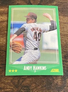 1988 Score #347 Andy Hawkins Padres C4191* - Picture 1 of 2