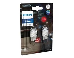 2x Stück LED W21W R 12V W3x16d Ultinon Pro 3100 Philips Autolampe Glühbirne ROT - Bild 1 von 3