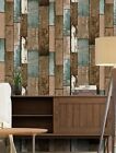 2-Brown Wood Grain Wallpaper Sticker Wall Accent Home Decor Contact Paper Sale
