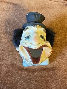 Vintage Clown Hobo Face Cigarette Cigar Ashtray Head Figurine Japan Kitsch - Picture 1 of 8
