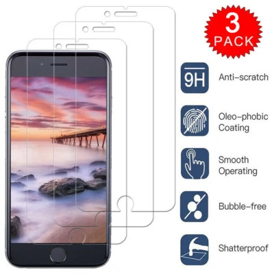 Tempered Glass Screen Protector For iPhone 12 mini 11 Pro X XR XS Max 8 7 6 Plus - Image 1 of 4