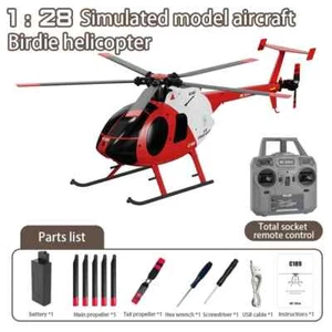 1:28 C189 RC Helicopter Brushless Dual-motor Remote Control Model Aircraft Toy - Picture 1 of 26
