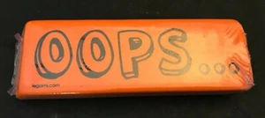Oops 6" bunter großer Radierer neu orange - Bild 1 von 1