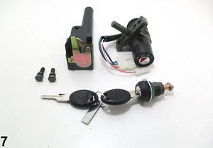 Schlosssatz Zündschloss Schloss / Key Set Aprilia Scarabeo 50 - Foto 1 di 5