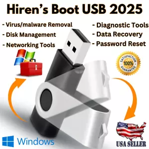 Hiren’s Boot USB 2025 With Recovery Tools Free Same Day Shipping USA - Picture 1 of 4