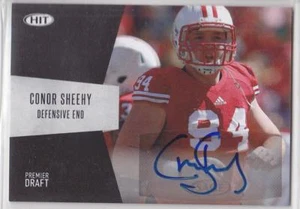 Autógrafo Conor Sheehy 2018 Sage Premier Draft negro bajo automático Wisconsin - Imagen 1 de 1