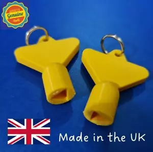 2 x Gas Electric Meter Box Utility Key Cupboard Yellow PLA Plastic Biodegradable - Picture 1 of 8