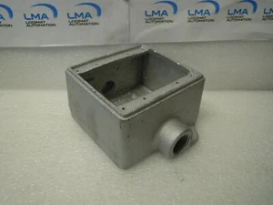 CROUSE-HINDS FDC222 CONDULET 3/4" NPT CAST DEVICE 2-GANG CONDUIT OUTLET BOX - Imagen 1 de 3