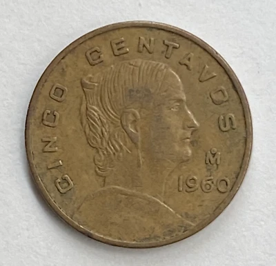 México 1960 5 centavos - Envío gratuito  Foto 1 de 2