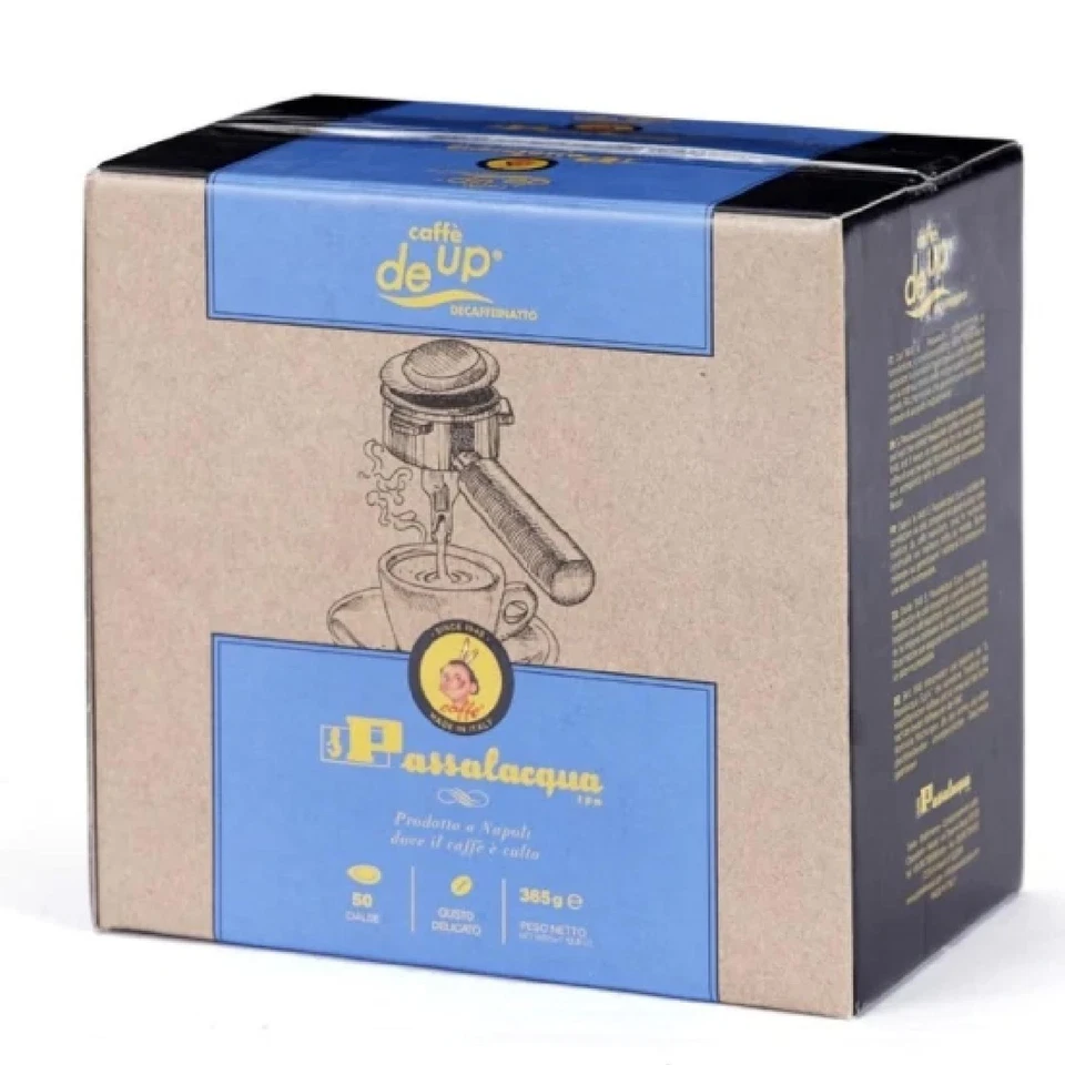Kaffee IN Kaffee Pads Passalacqua Deup Entkoffeiniert Mild Im Geschmack 50 Pads - Bild 1 von 1