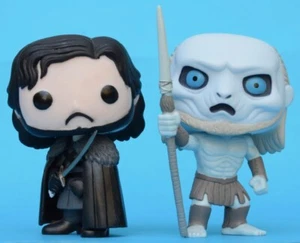 FUNKO POP Game of Thrones - Jon Snow + White Walker - Vinyl Figures - no box - Picture 1 of 11