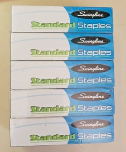 Swingline Staples Standard 1/4 inches Length 210/Strip 5000/Box 5 Pack - Picture 1 of 3