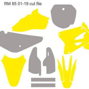 Suzuki Motocross vector template RM 85 2001-2019 cut design file - Picture 1 of 1