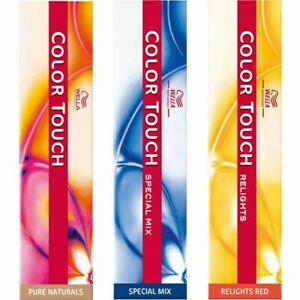 Wella Colour Touch and Colour Touch Plus 60ml Hair Dye Tint FULL RANGE FREE