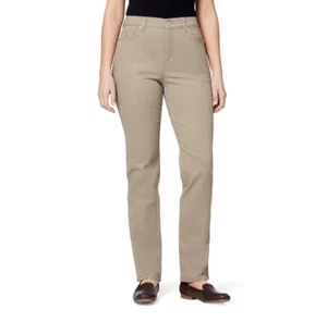 GLORIA VANDERBILT Amanda Missy Average Stretch Hazelnut Jeans Sz.16 EUC - Picture 1 of 1