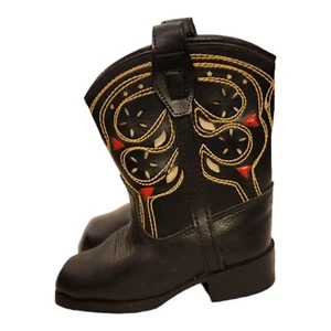 Botas Lord Kingsbury Talla 5 De Colección Incrustaciones Cuero Niños Puntera Cuadrada Vaquera - Imagen 1 de 7