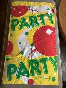 NEU!! LEINWAND HAUSFLAGGE/BANNER FÜR 2 'STANGE. 2’ x 41”. "PARTY" - Bild 1 von 8