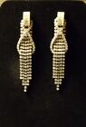 Crystal Chandelier Earrings ~ Elegant Dangle Fashion Earrings (Vintage/Never Use