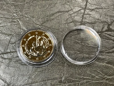 Moneda Conmemorativa 2 Euros Portugal 2014 Chapada en Oro + Cápsula (10-45/1) Foto 1 de 3