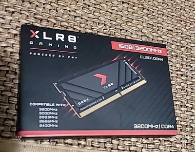 PNY XLR8 Gaming 16GB DDR4 3200MHz Notebook Memory Module. New Open Box - Image 1 of 4