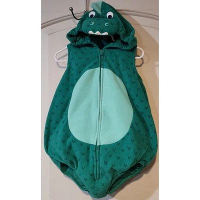 Halloween Costume Size  24 Month Baby Carters Green Dinosaur Plush Zip Tail Hood - Image 1 of 3
