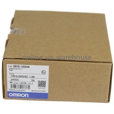 Nueva fuente de alimentación DC OMRON S8VS-12024A en caja 24VDC 5A 50/60Hz Foto 1 de 4