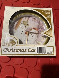 Feldstein Christmas Carol Wall Clock Snowman Family 13" Vintage 1990s Musical - Picture 1 of 3