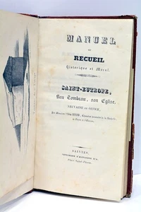 LIVRE ANCIEN BRIAND RECUEIL HISTORIQUE ET MORAL SAINT EUTROPE SAINTE CA 1800 - Picture 1 of 6