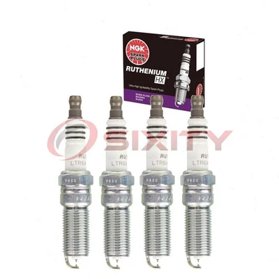 4 pc NGK Ruthenium HX Spark Plugs for 2012-2018 Ford Focus 2.0L L4 Ignition wq - Image 1 of 4
