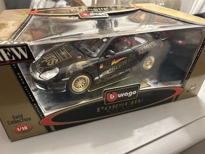 Burago Gold Collection Porsche GT3 Cup 1/18 #3355 Diecast Nuevo en Caja, Hecho en Italia UPS Foto 1 de 4