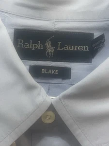 POLO RALPH LAUREN Blake Men's XL Light Blue Stretch Cotton Shirt Preppy Cotton - Picture 1 of 10