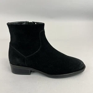 Clarks Puro Rosa Cuero Negro Gamuza Tobillo Cremallera Vaquero Botas de Vestir Reino Unido3 - Imagen 1 de 13