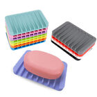 Silicone Soap Holder Flexible Soap Dish Plate Holder Tray Soap Box Container❤ ZT