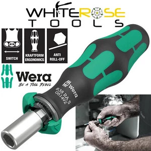 Wera Ratschenschraubendreher 1/4" Sechskantantrieb 838 RA S Bitholding Schraubendreher Feinverzahnung - Bild 1 von 8