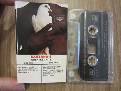SANTANA '74 best of canadian COLUMBIA cassette GREATEST HITS tested TAPE Exc. - Image 1 of 4