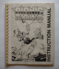 Bionic Commando Original Video Arcade Game Service Instruction Manual 1987
