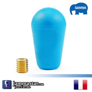 Original Sanwa Denshi LB-30N Arcade Joystick Griff - Battop - Blau - Blue - Bild 1 von 2