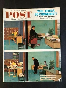 The Saturday Evening Post February 18 1961 Busy Secretary - Picture 1 of 2