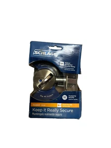 Schlage Grade 1 (Highest Security) Residential Deadbolt Satin Nickel Finish - Picture 1 of 2