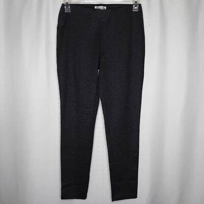 Nanette Lepore Ponte Leggings Tejidos Medianos Mujeres Negros Brillantes Elastizados Cónicos Foto 1 de 4