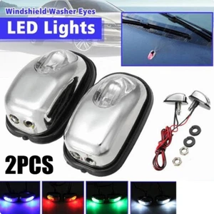 2x LED Luz Coche Lámpara Parabrisas Boquilla Rociadora Limpiaparabrisas Lavadora Accesorios Universal - Imagen 1 de 19