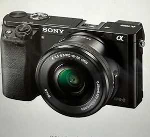 Sony A6000 24.3 MP Mirrorless Digital SLR Camera - Black - Picture 1 of 9