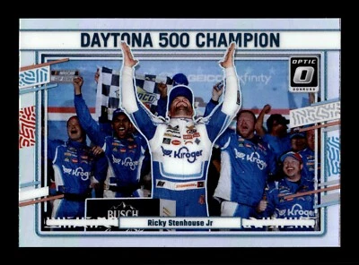 5-05-25 PWE . 2024 donruss nascar 171 ricky stenhouse jr OPTIC CHROME HOLO PRIZM - Image 1 of 2