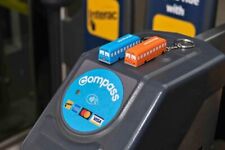 TransLink Concession Compass Card Limited Edition Mini Trolley Bus Keychain Pass