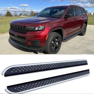 Fits for Jeep Grand Cherokee L 2021-2023 Fixed Side Step Running Board Nerf Bar - Picture 1 of 9