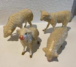 Antique composition toy miniature Sheep animal Barn farm - Picture 1 of 2